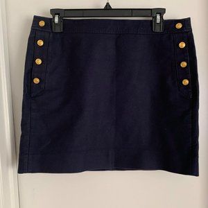J Crew Skirt With Gold Anchor Details